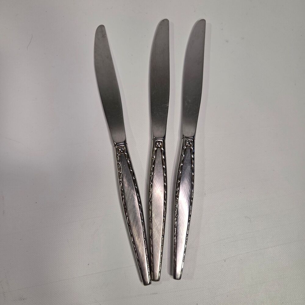 Oneida Community VENETIA Stainless Flatware Butter Knives set of 3